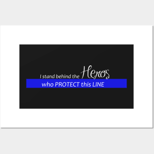 Support the Police, Thin Blue Police Gifts Posters and Art